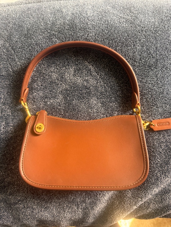 Coach Handbags - Coach Saddle Shoulder Bag in Chestnut Brown with Gold Hardware
